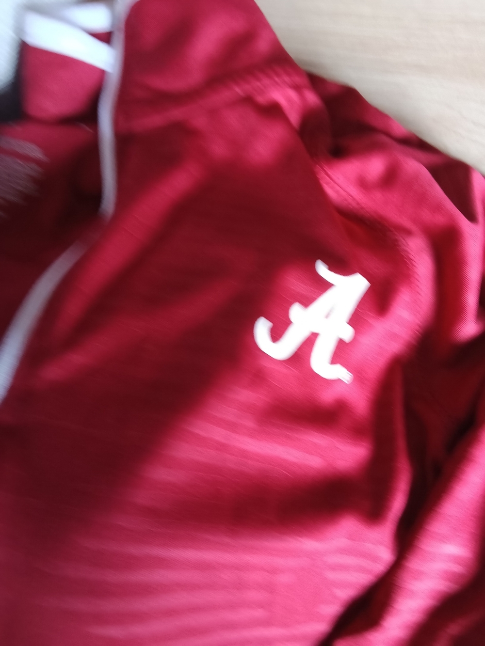 Colosseum Red Pullover Hoodie with White 'A' Logo